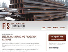 Tablet Screenshot of foundationsupply.net